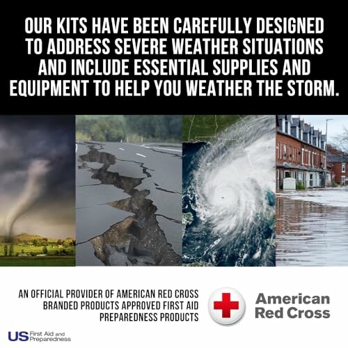 Emergency preparedness kit promotion by American Red Cross.