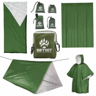 Survival Kit, Emergency Tent with Paracord