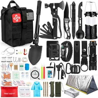 HIHEGD 250Pcs Survival Kit
