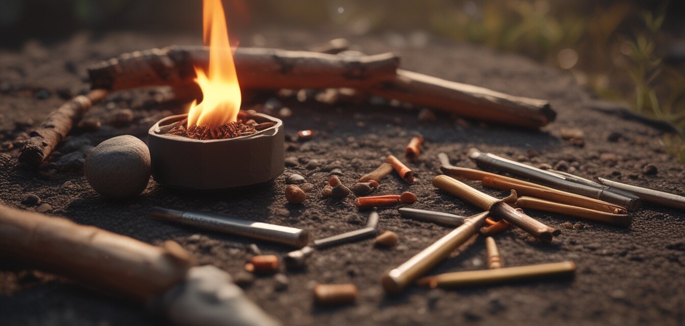Fire starter kit contents