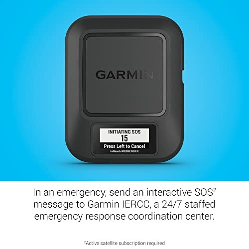 Garmin emergency device with SOS feature