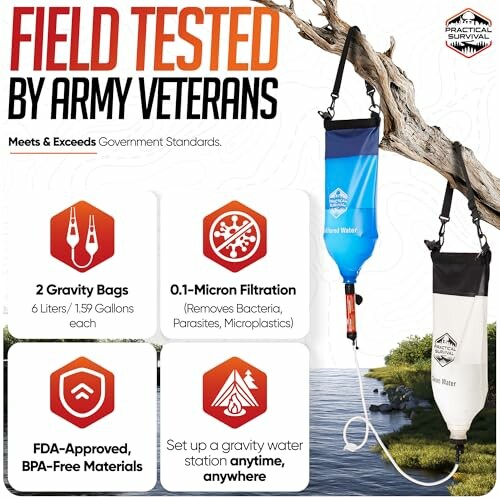 High Capacity Emergency Survival Water Straws