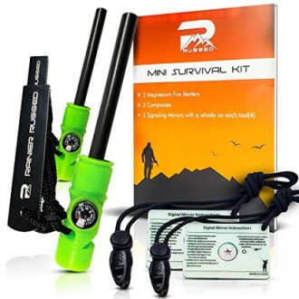 Rainier Rugged 5-in-1 Fire Starters Kit